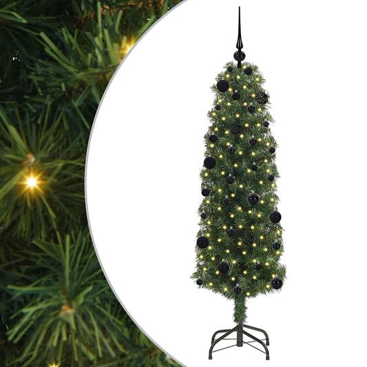 HKH Árvore de Natal Artificial Verde em Aço e PVC