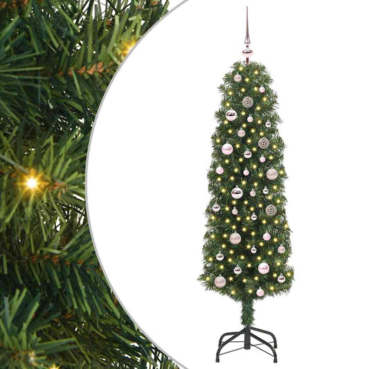 HKH Árvore de Natal Artificial Verde em Aço e PVC