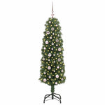 HKH Árvore de Natal Artificial Verde em Aço e PVC