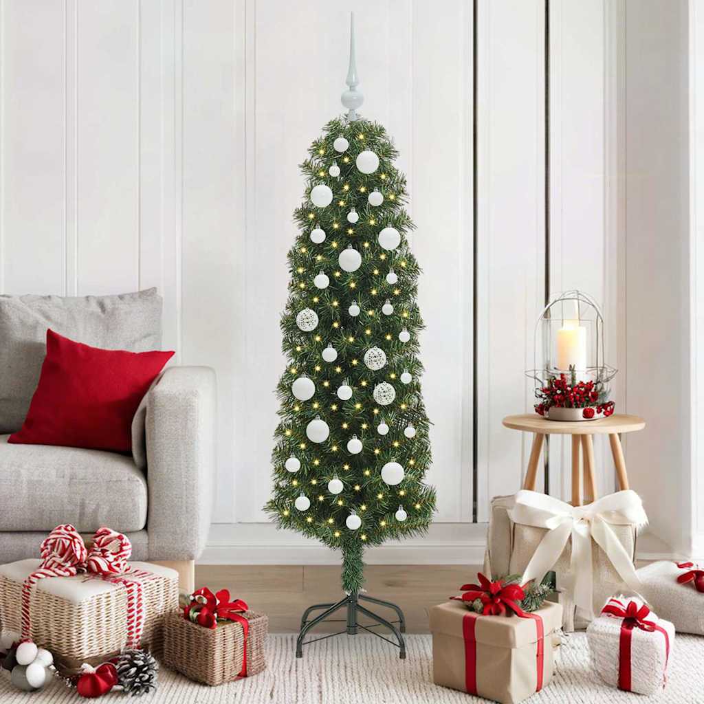 HKH Árbol de Navidad Artificial Verde en Acero y PVC