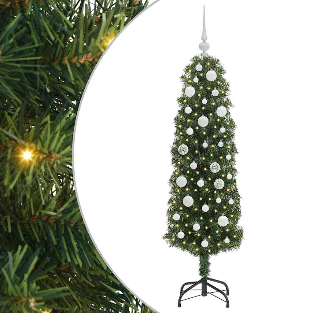 HKH Árbol de Navidad Artificial Verde en Acero y PVC