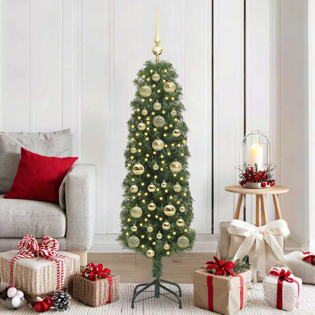 HKH Árbol de Navidad Artificial Verde en Acero y PVC