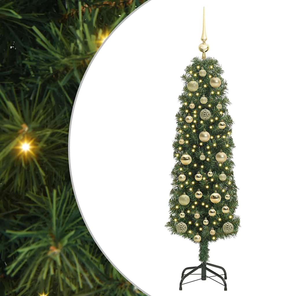 HKH Árbol de Navidad Artificial Verde en Acero y PVC