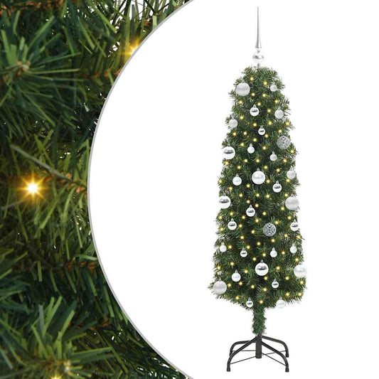 HKH Árvore de Natal Artificial Verde em Aço e PVC