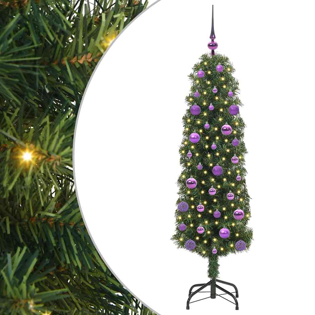 HKH Árvore de Natal Artificial Verde em Aço e PVC