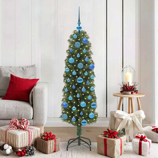 HKH Árvore de Natal Artificial Verde em Aço e PVC