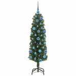 HKH Árvore de Natal Artificial Verde em Aço e PVC
