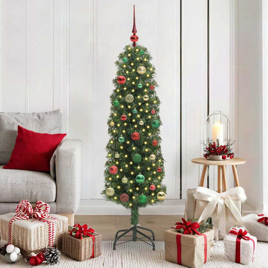 HKH Árvore de Natal Artificial Verde em Aço e PVC