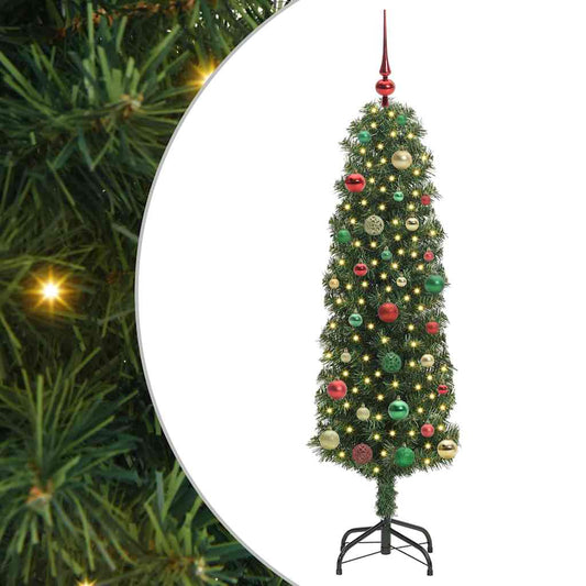 HKH Árvore de Natal Artificial Verde em Aço e PVC