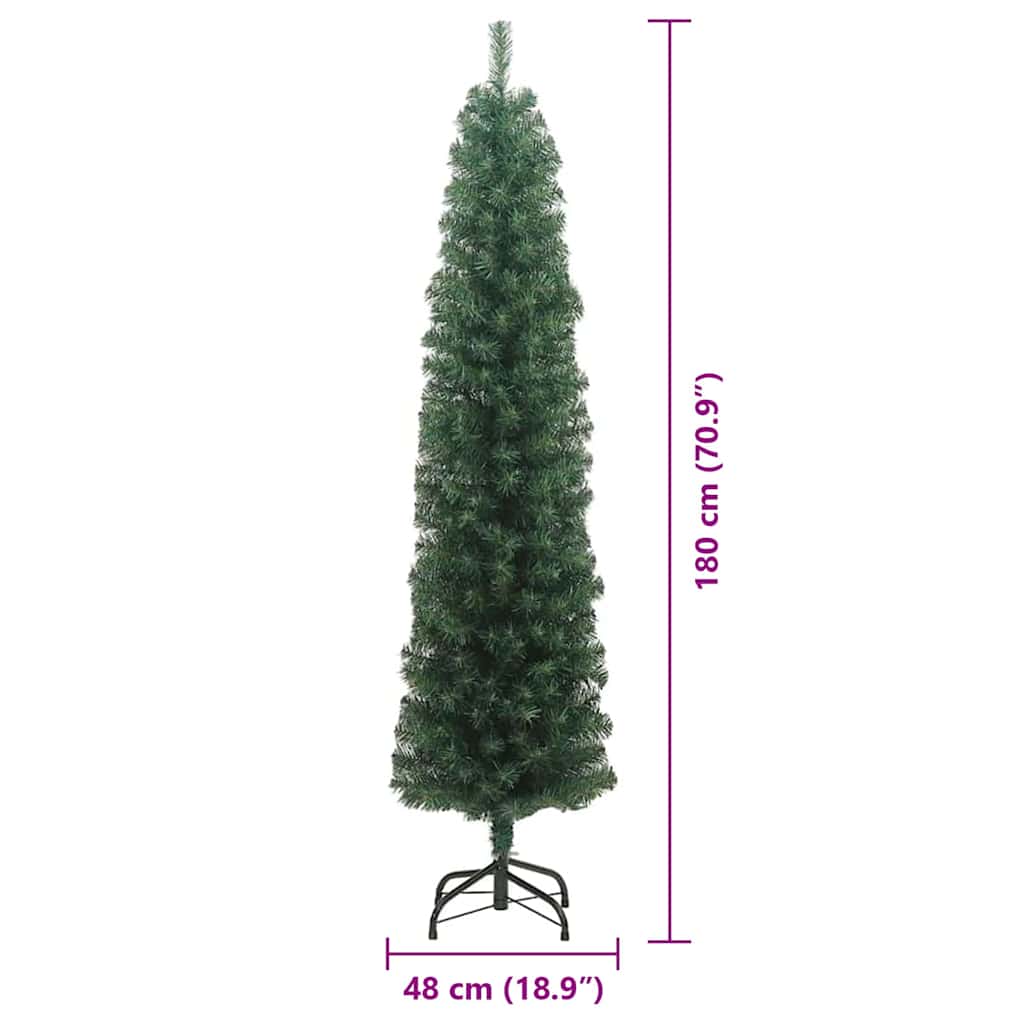 HKH Árvore de Natal Artificial Verde e Aço e Plástico em PVC