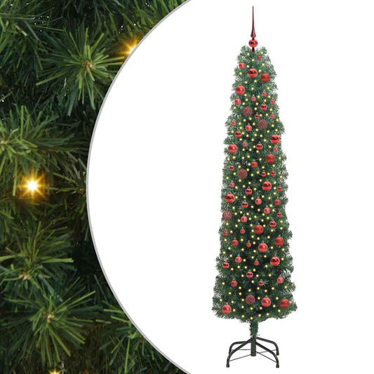 HKH Árvore de Natal Artificial Verde em Aço e PVC