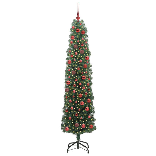 HKH Árvore de Natal Artificial Verde em Aço e PVC