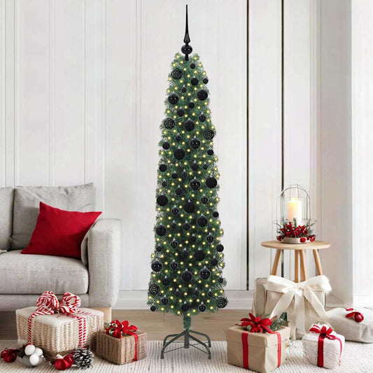 HKH Árvore de Natal Artificial Verde em Aço e PVC