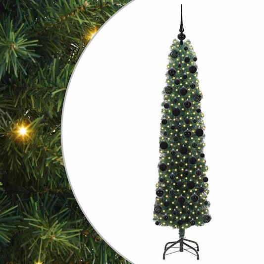 HKH Árvore de Natal Artificial Verde em Aço e PVC