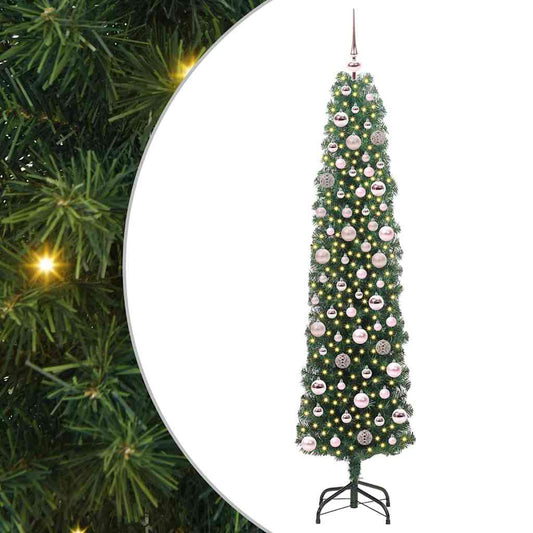 HKH Árvore de Natal Artificial Verde em Aço e PVC