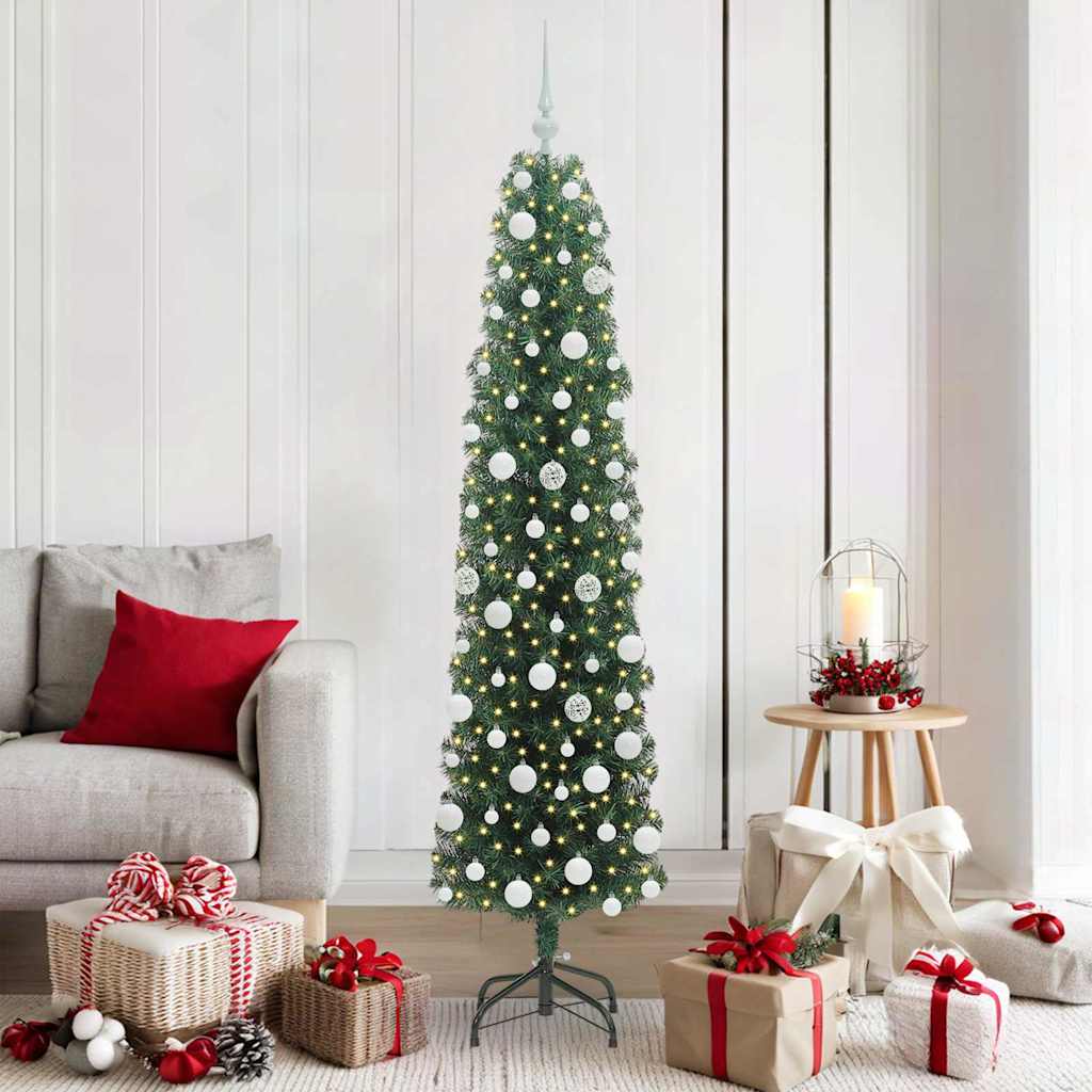 HKH Árbol de Navidad Artificial Verde en Acero y PVC