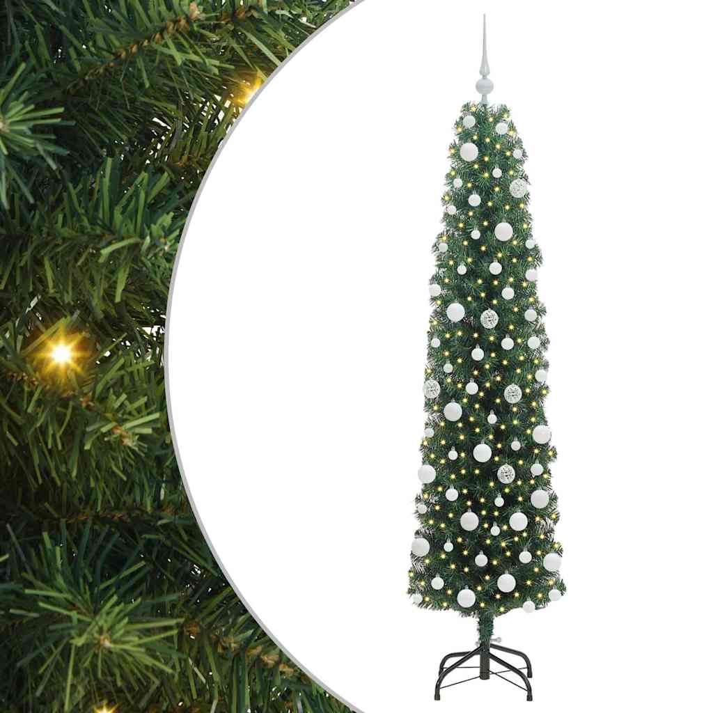 HKH Árbol de Navidad Artificial Verde en Acero y PVC