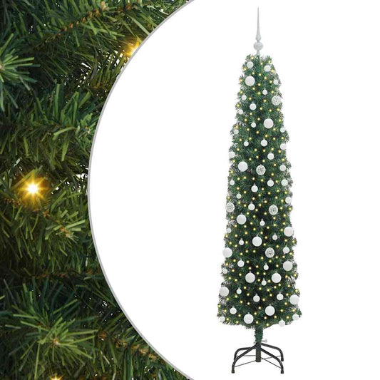 HKH Árvore de Natal Artificial Verde em Aço e PVC