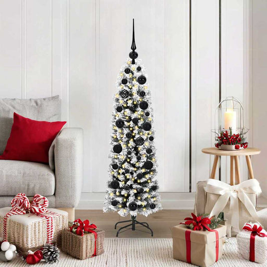 HKH Árvore de Natal Artificial Verde em Aço e PVC