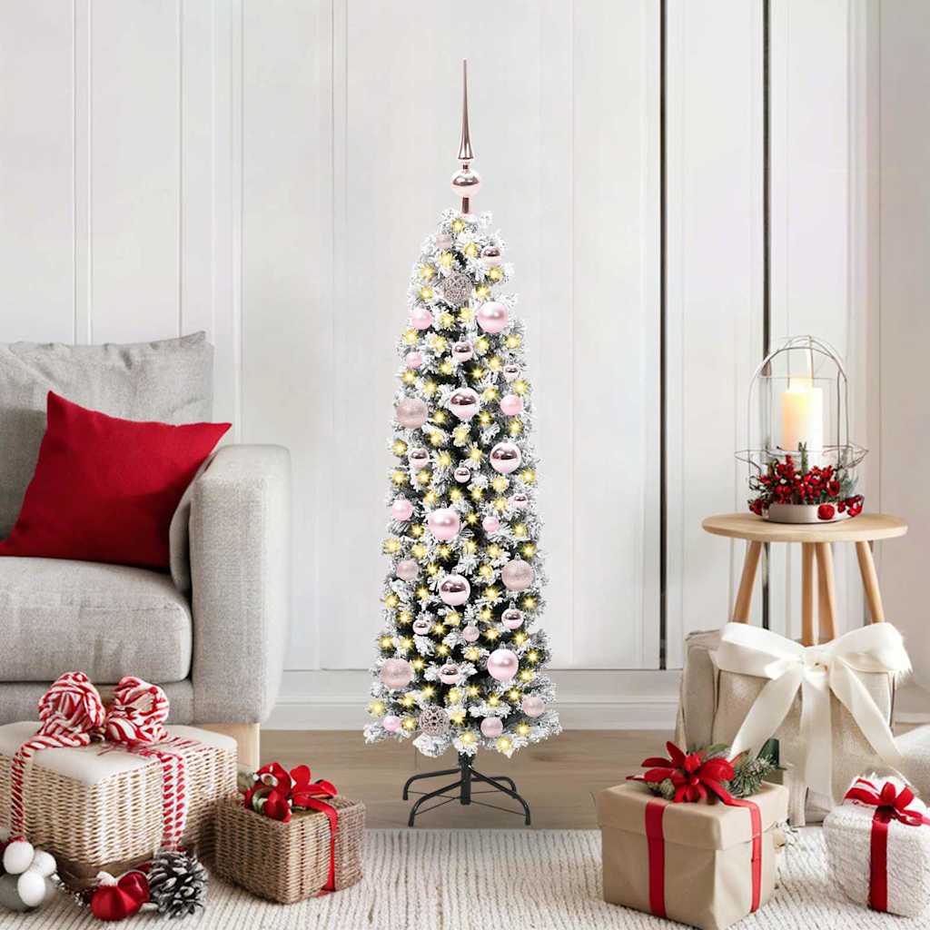 HKH Árvore de Natal Artificial Verde em Aço e PVC