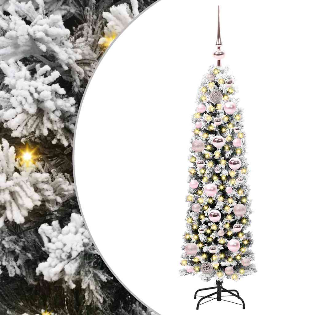 HKH Árvore de Natal Artificial Verde em Aço e PVC