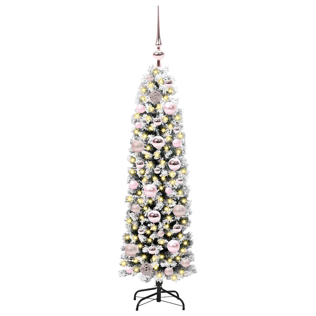 HKH Árvore de Natal Artificial Verde em Aço e PVC