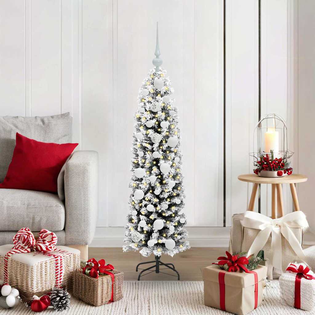 HKH Árvore de Natal Artificial Verde em Aço e PVC
