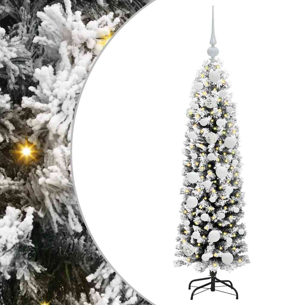 HKH Árvore de Natal Artificial Verde em Aço e PVC