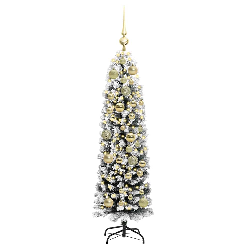 HKH Árvore de Natal Artificial Verde em Aço e PVC