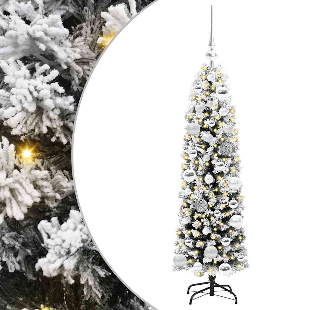 HKH Árvore de Natal Artificial Verde em Aço e PVC