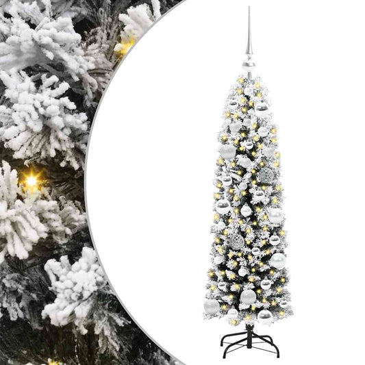 HKH Árvore de Natal Artificial Verde em Aço e PVC