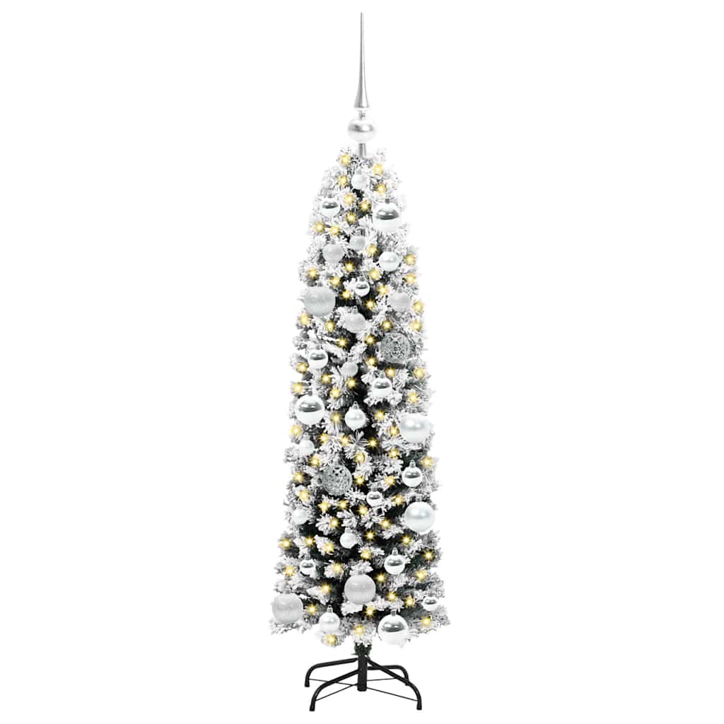 HKH Árvore de Natal Artificial Verde em Aço e PVC