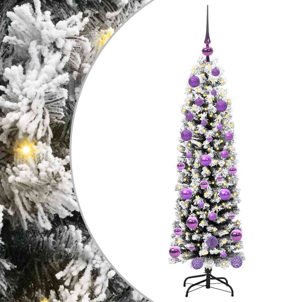 HKH Árvore de Natal Artificial Verde em Aço e PVC