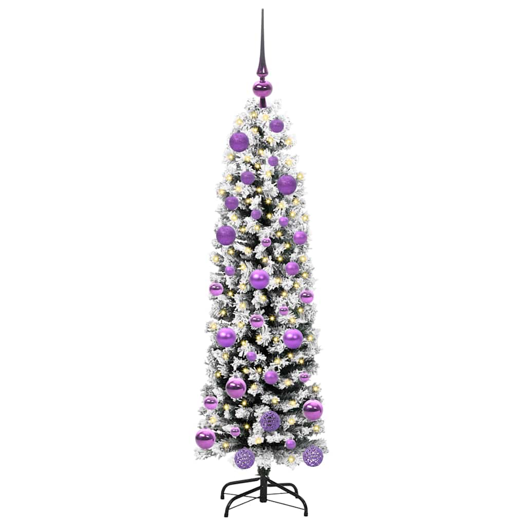 HKH Árvore de Natal Artificial Verde em Aço e PVC