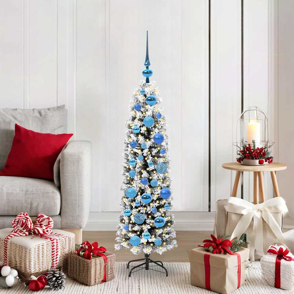 HKH Árvore de Natal Artificial Verde em Aço e PVC