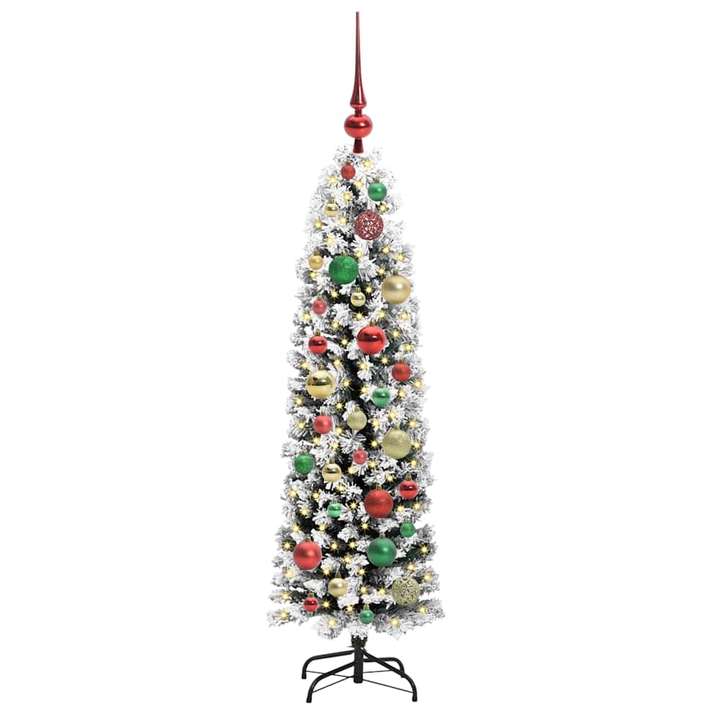 HKH Árvore de Natal Artificial Verde em Aço e PVC