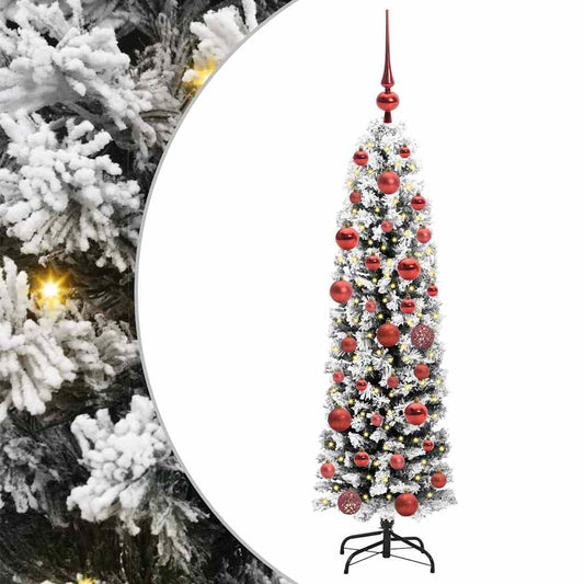 HKH Árvore de Natal Artificial Verde em Aço e PVC