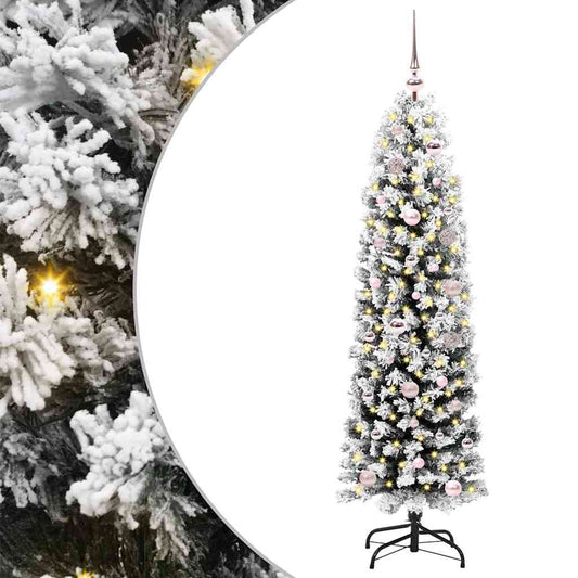 HKH Árvore de Natal Artificial Verde em Aço e PVC