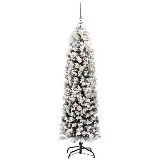 HKH Árvore de Natal Artificial Verde em Aço e PVC