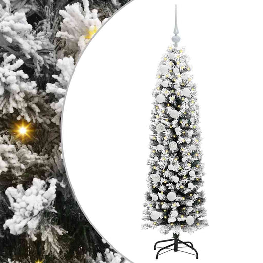 HKH Árvore de Natal Artificial Verde em Aço e PVC