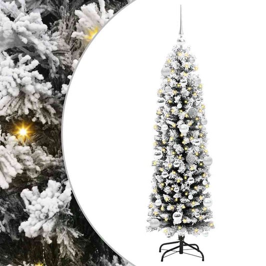 HKH Árvore de Natal Artificial Verde em Aço e PVC