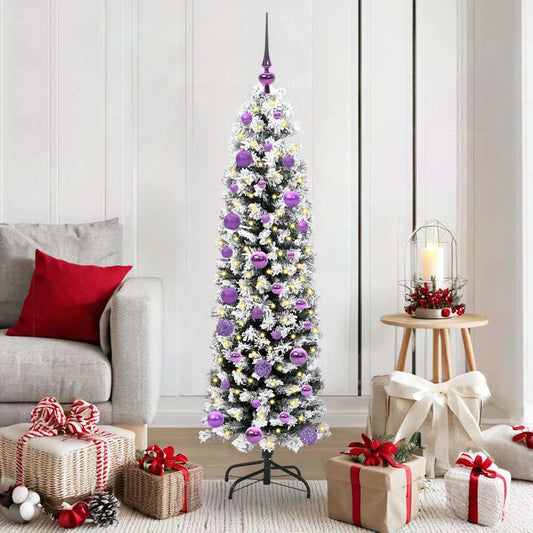 HKH Árvore de Natal Artificial Verde em Aço e PVC