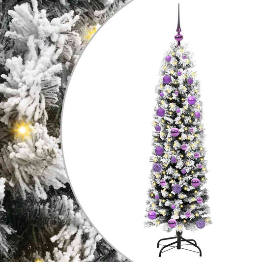 HKH Árvore de Natal Artificial Verde em Aço e PVC