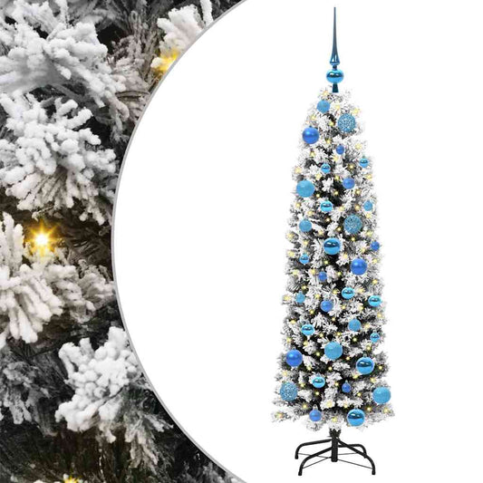 HKH Árvore de Natal Artificial Verde em Aço e PVC