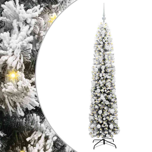 HKH Árvore de Natal Artificial Verde em Aço e PVC