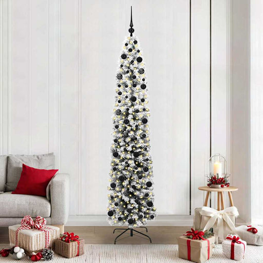 HKH Árvore de Natal Artificial Verde em Aço e PVC