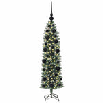 HKH Árvore Slim de Natal Artificial e Branco - Verde