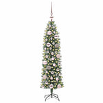 HKH Árvore Slim de Natal Artificial e Branco - Verde