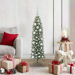 HKH Árvore Slim de Natal Artificial e Branco - Verde