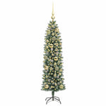 HKH Árvore Slim de Natal Artificial e Branco - Verde